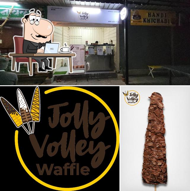 The interior of Jolly Volley Waffle