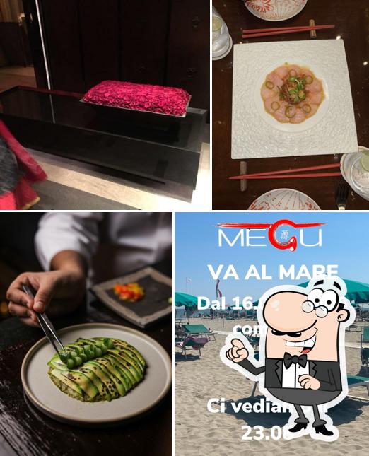 Take a seat at one of the tables at Megu Restaurant