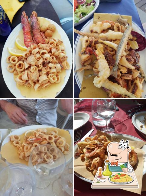 Fritto misto al Ristorante Spiaggia BAGNI ROMA Varazze