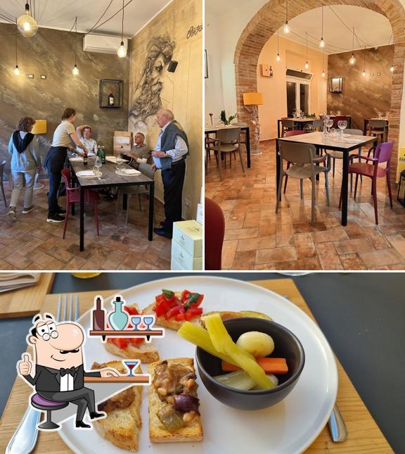 Osteria Enoteca Sambastiano si caratterizza per la interni e cibo