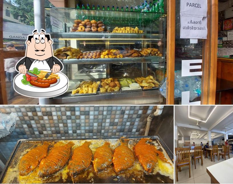 Check out the photo depicting food and interior at Ratnakara Hotel