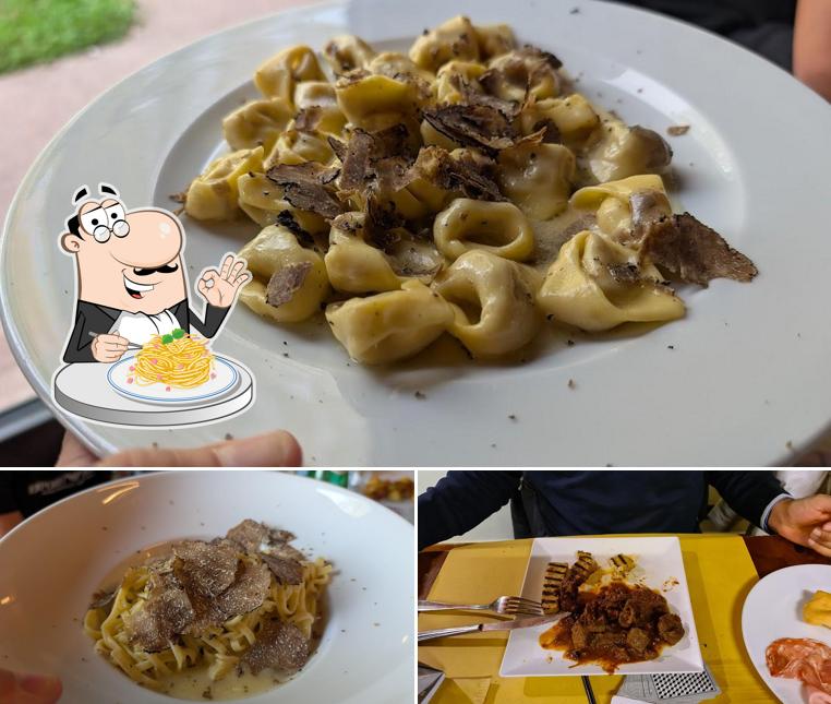 Spaghetti alla carbonara al Ristorante Pizzeria Le Querce