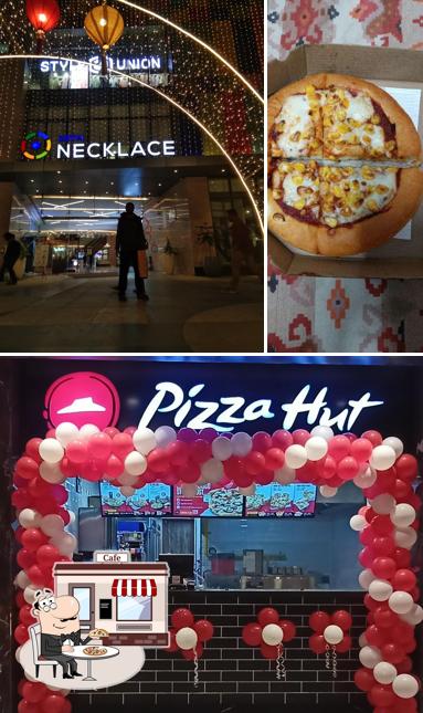 The exterior of Pizza Hut Praga Mall, Hyderabad