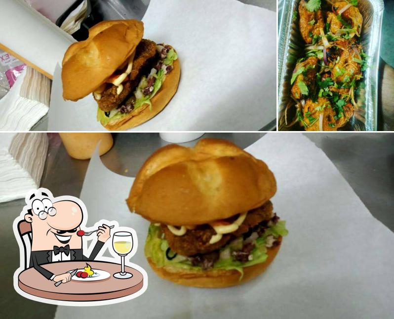 Pulled pork sandwich at Smokey Food Junction