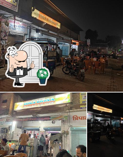 The restaurant's exterior and interior