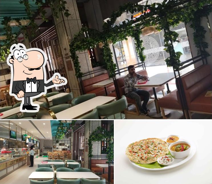 The image of Bikanervala’s interior and food