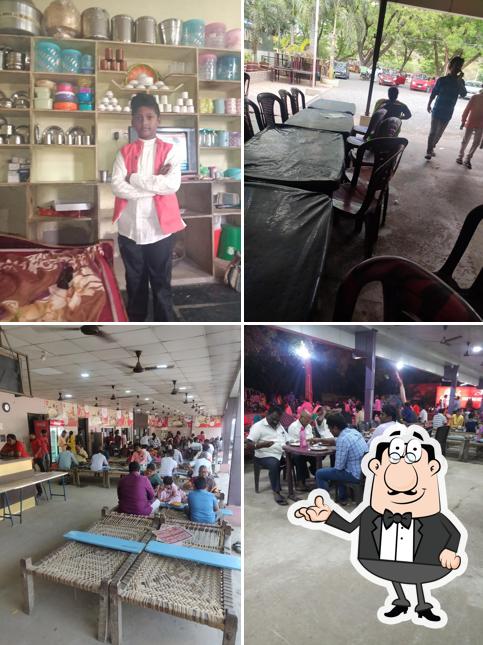 Take a seat at one of the tables at Delight Dhaba