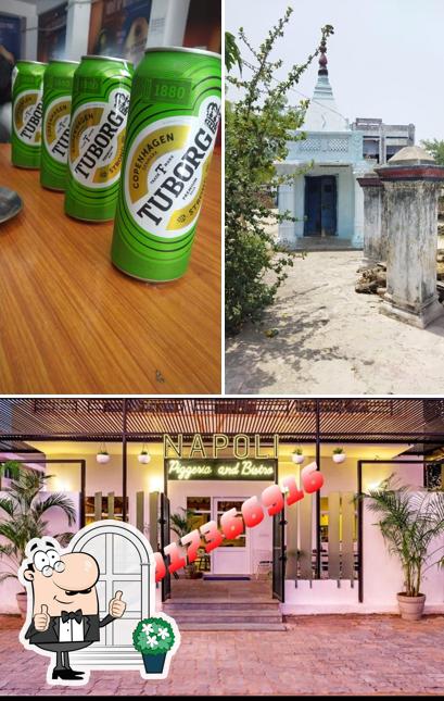 The image of exterior and food at New English Wine & Beer Shop
