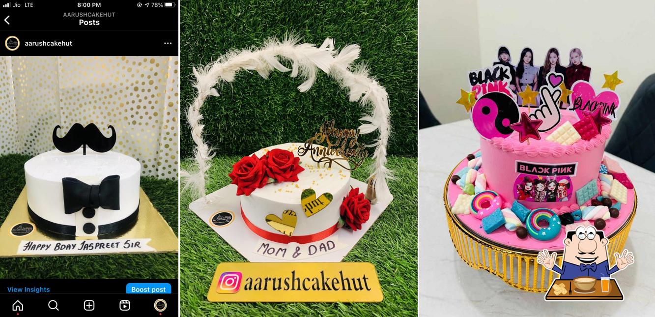 Food at Aarush cake hut