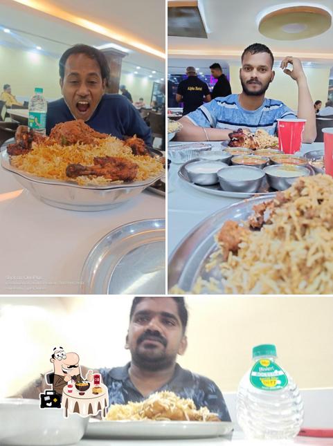 Biryani at Alpha Hotel
