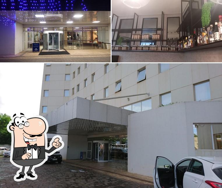 a parte exterior é uma característica importante do Hotel Slaviero Porto Velho