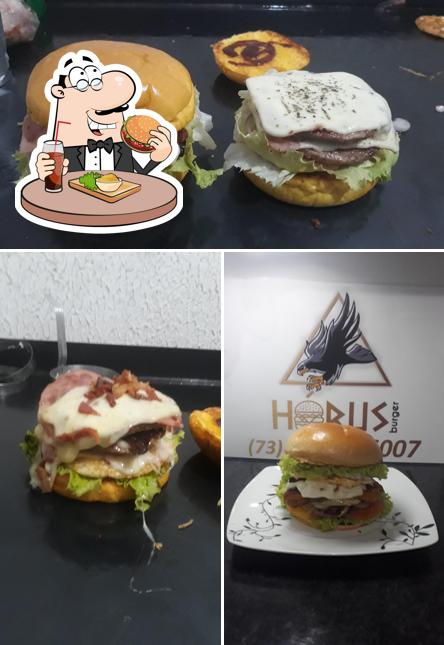 Experimente um hambúrguer no HÓRUS BURGER