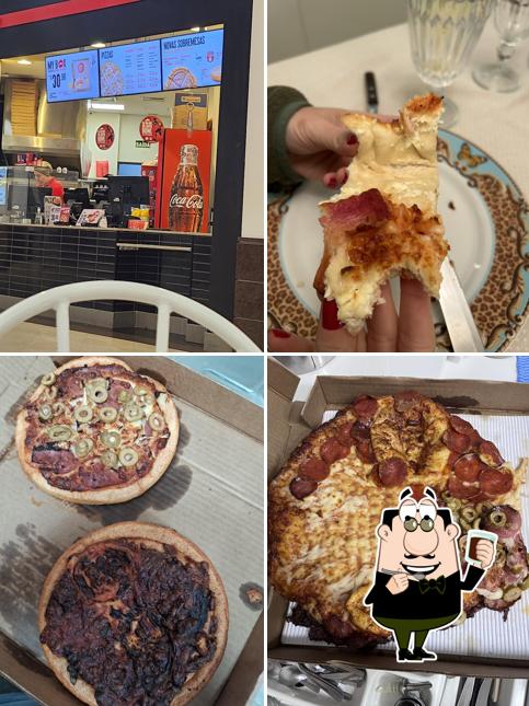 Desfrute de uma bebida no Pizza Hut