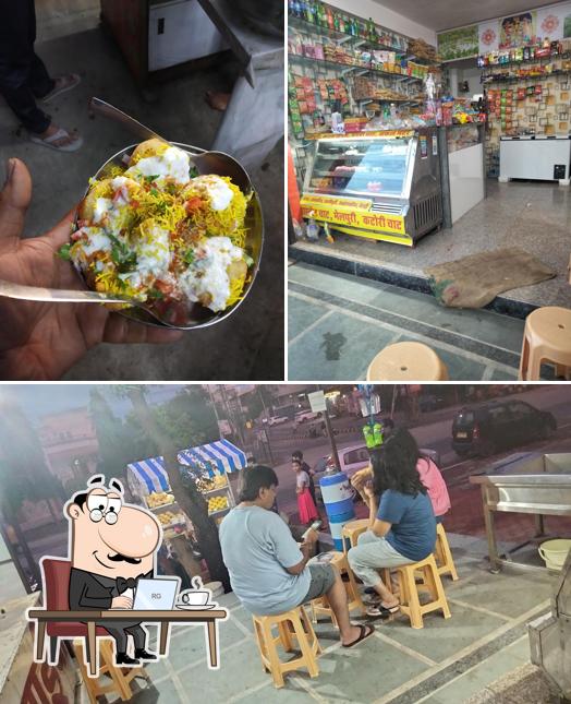 Among different things one can find interior and food at shree pandit delhi best chat & bakery in udaipur