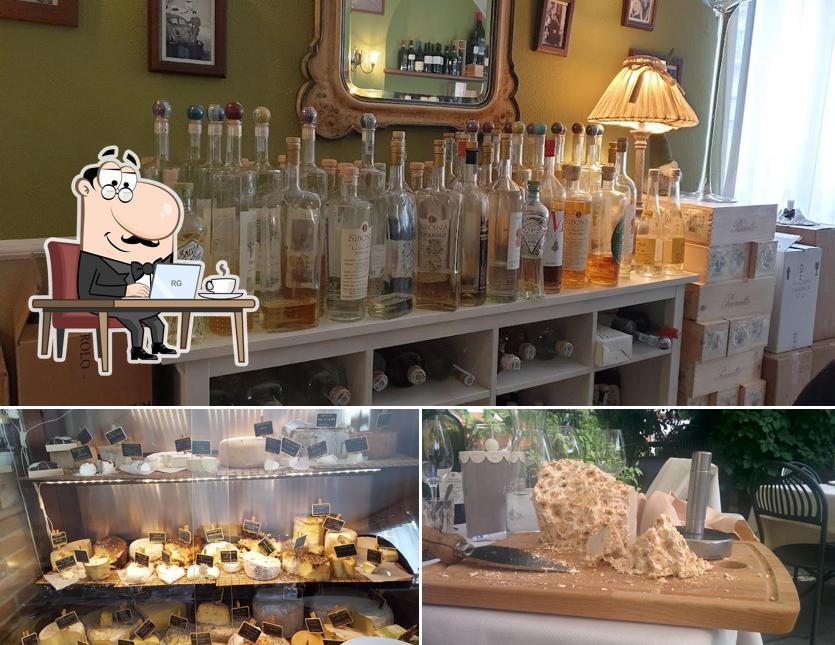 Gli interni di Osteria Delle Aie