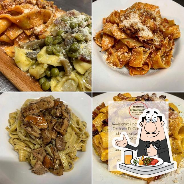 Platti al ,Trattoria Er Caminetto cucina casareccia