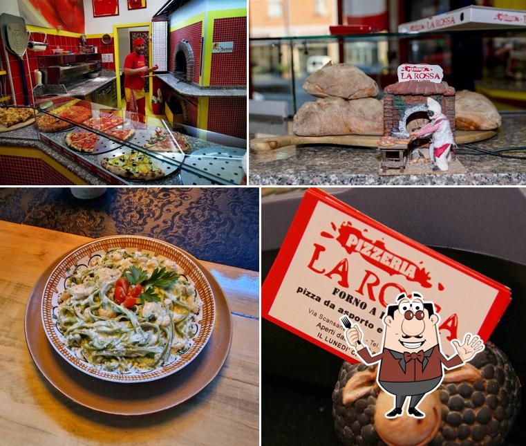 Platti al Pizzeria La Rossa