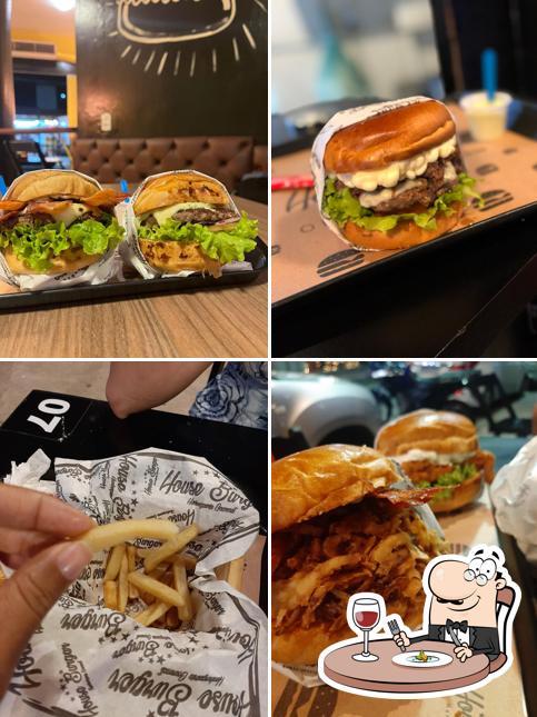 Sanduíche de carne de porco desfiada em House 190 Burger Gourmet