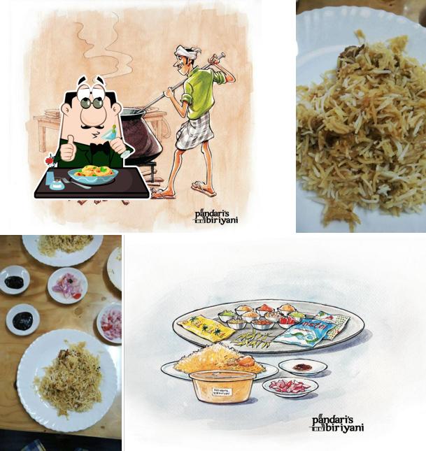 Food at Pandari's Biriyani