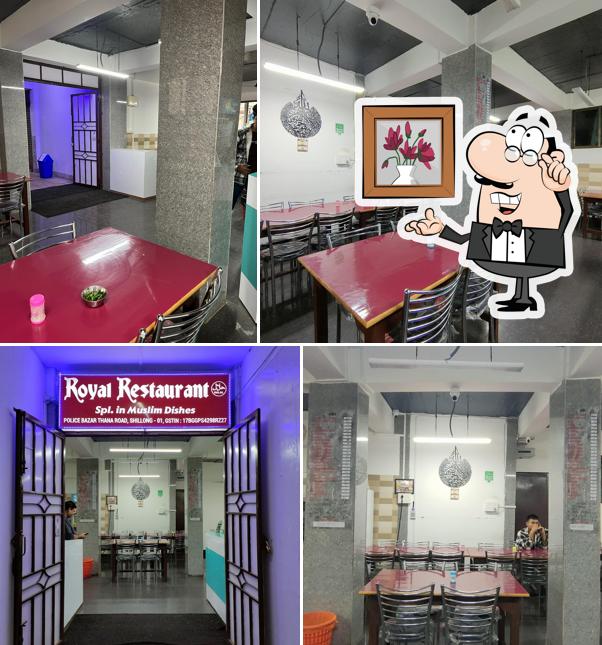 Take a seat at one of the tables at Royal Restaurant