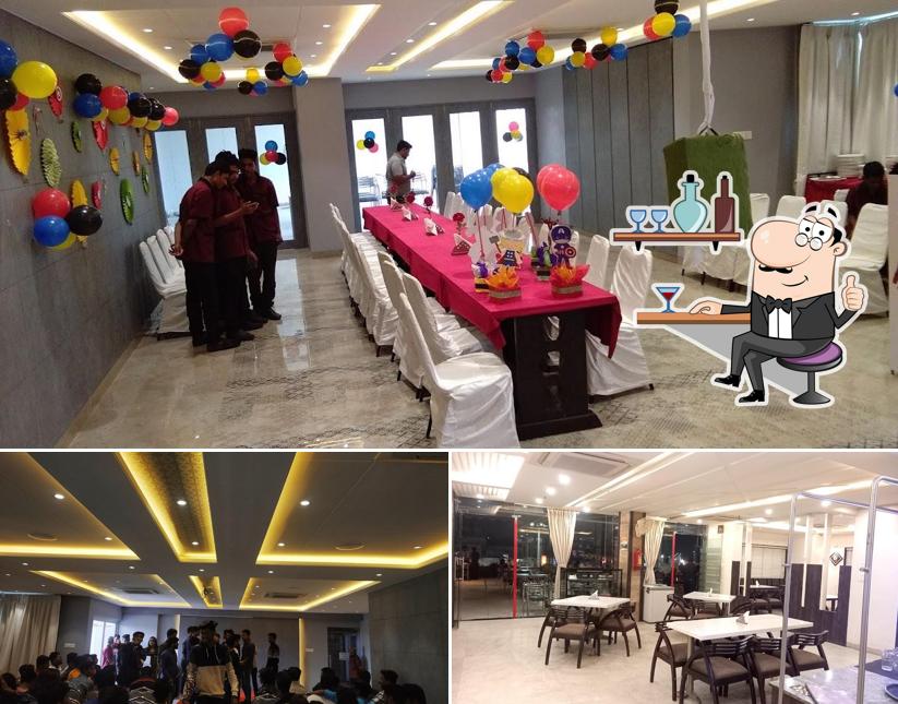 Take a seat at one of the tables at Indiana's Red Velvet Veg Restaurant