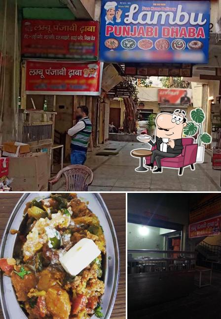The interior of Lambu punjabi Dhaba