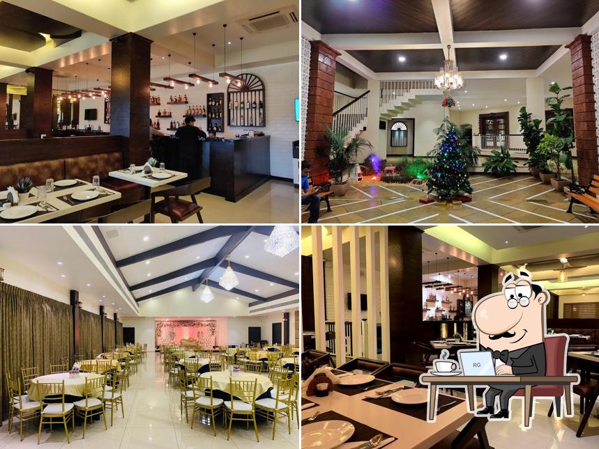 Take a seat at one of the tables at Orzo