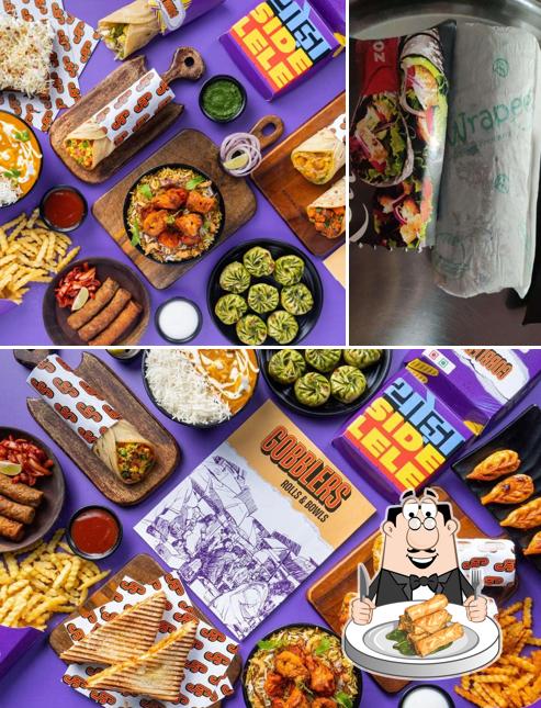 Spring rolls at Gobblers Food Court