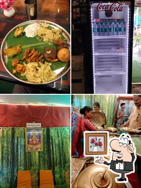 Take a seat at one of the tables at Sri Gayatri Devi meals home