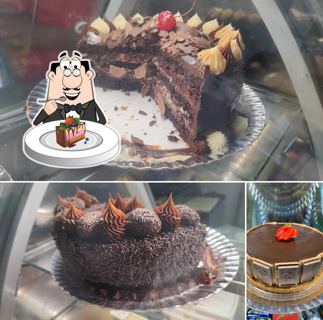 Bolo de chocolate em Tavares Delicatessen e Panificação