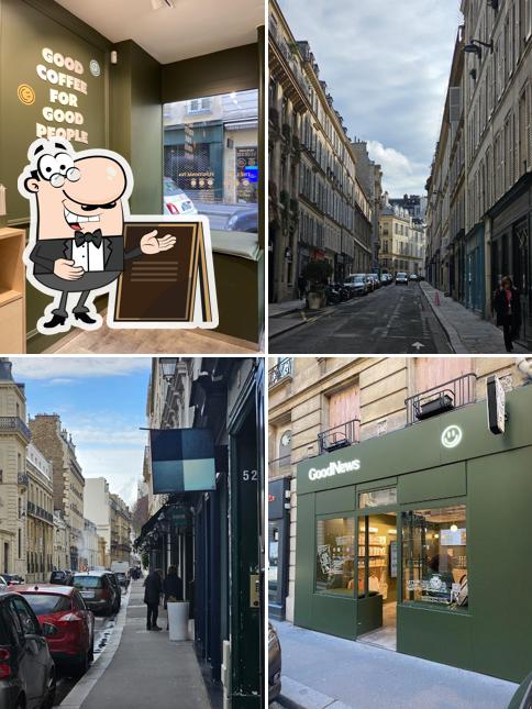L'extérieur de GoodNews Rue du Bac