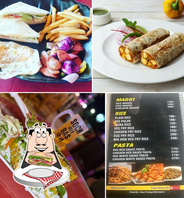 Club sandwich at The Back Yard Bar & Kitchen