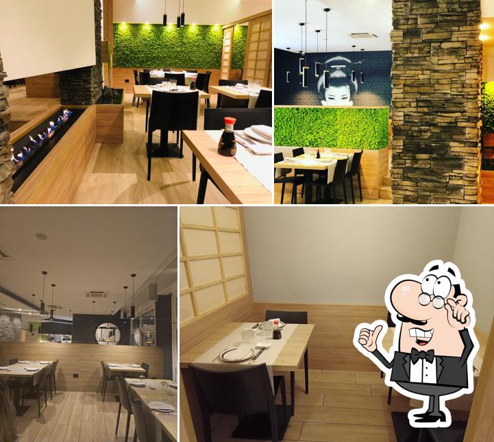 Gli interni di Aiko Asian Fusion