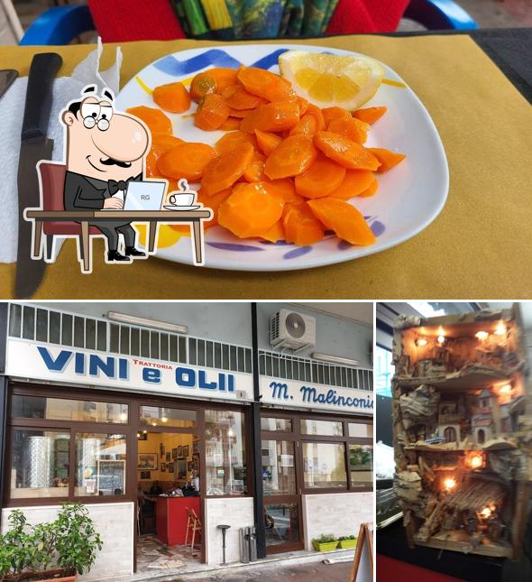Gli interni di Trattoria Malinconico