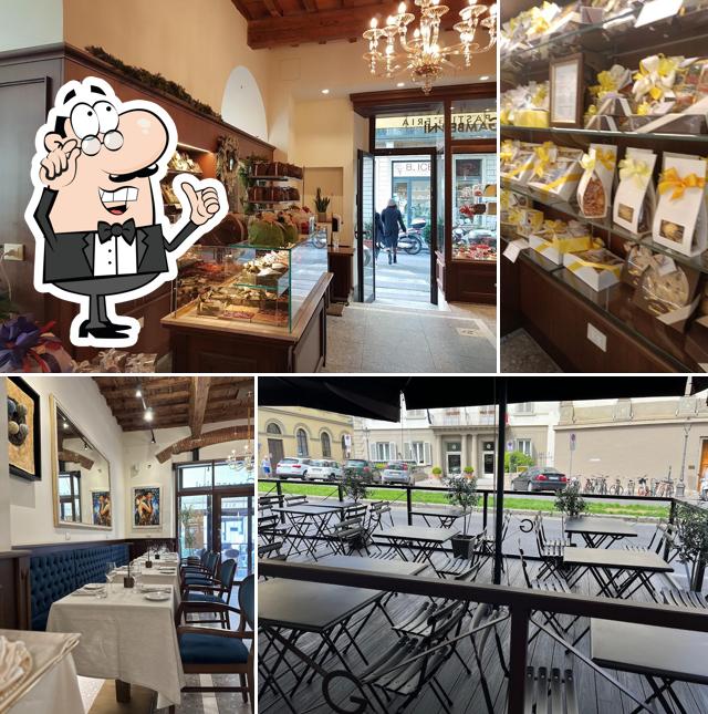 Gli interni di Café Pasticceria Gamberini