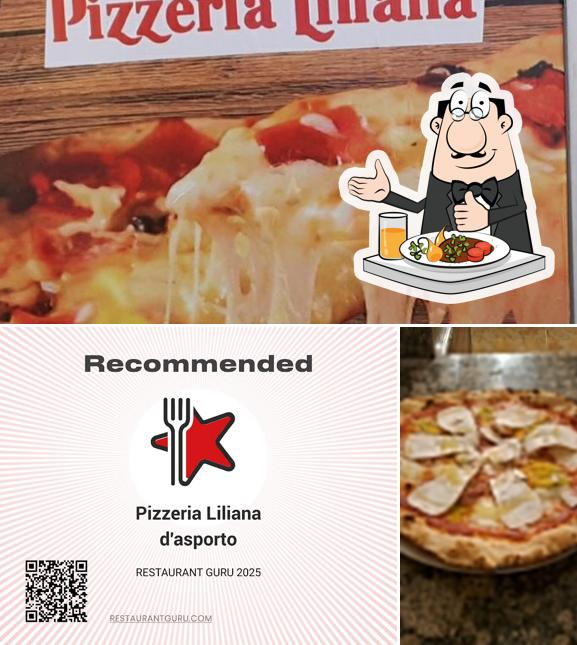 Questa è la immagine che presenta la cibo e esterno di Pizzeria Liliana d'asporto