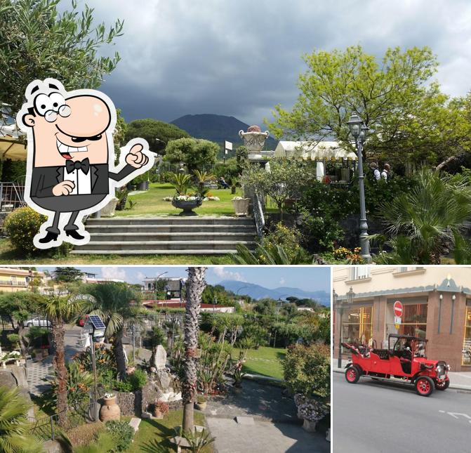 Goditi la vista dall'area esterna di I Giardini di Cesare