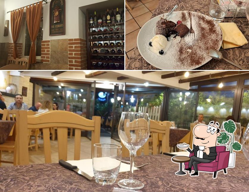 Dai un’occhiata alla immagine che mostra la interni e cibo di La Borgata