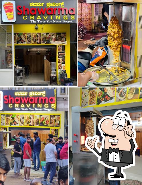 Take a seat at one of the tables at Shawarma Cravings