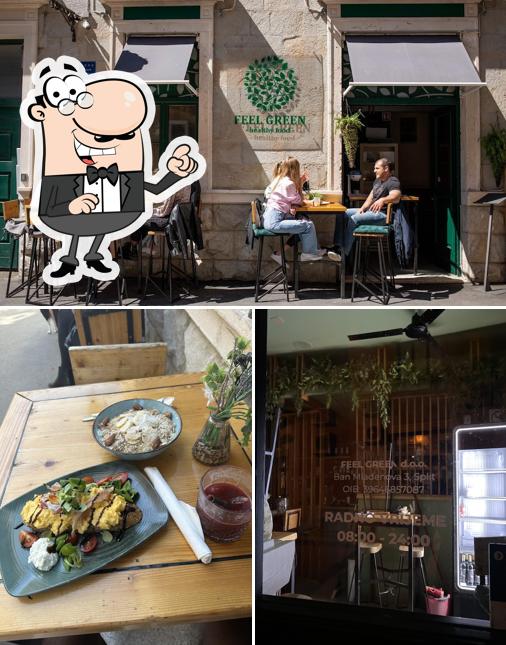 Siediti a un tavolo di Feel Green healthy food