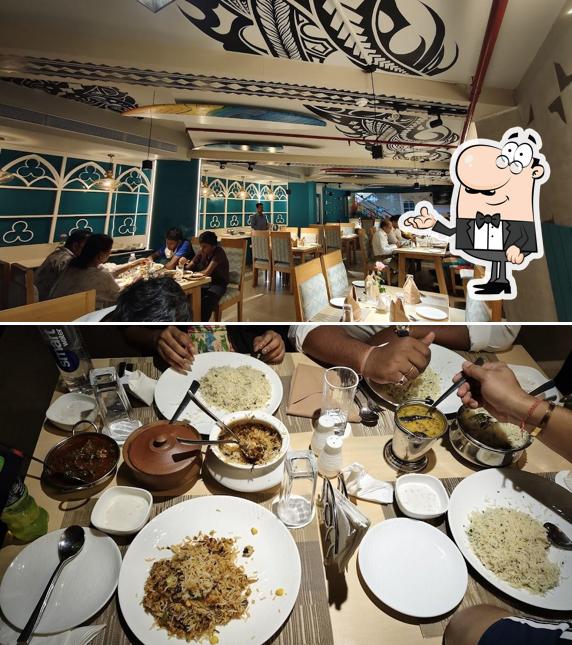 The interior of Surfers Restaurant, Puri