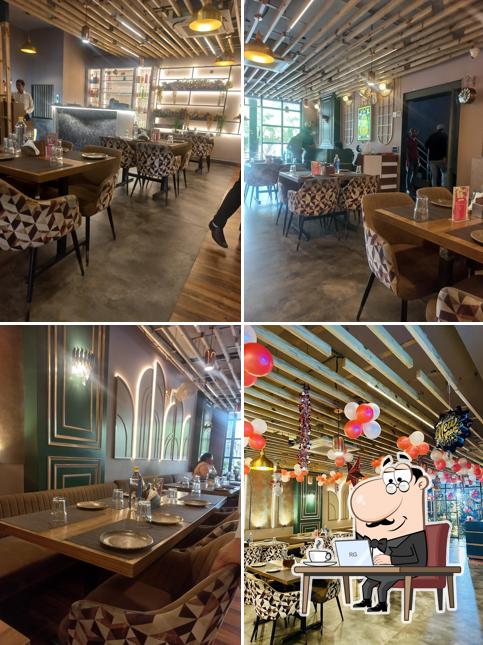 The interior of Udupi Krishna Restaurant