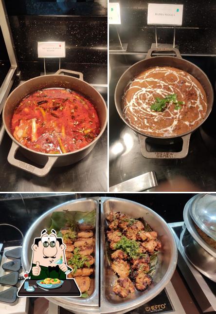 Food at Flavours Restaurant by Manjeera sarovar premier