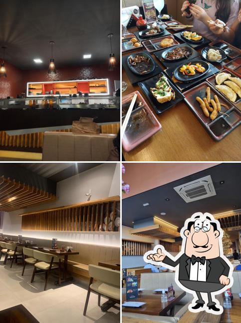 O interior do Natory Sushi - Vila Ré