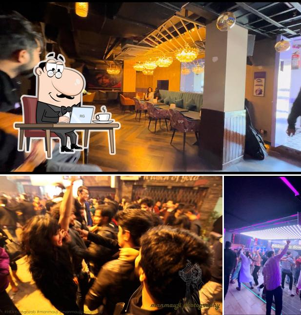 The image of The Club Hkv’s interior and food