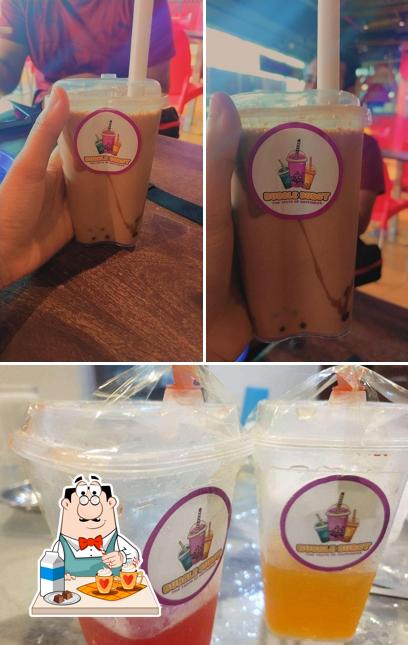 Enjoy a beverage at Bubble Burst