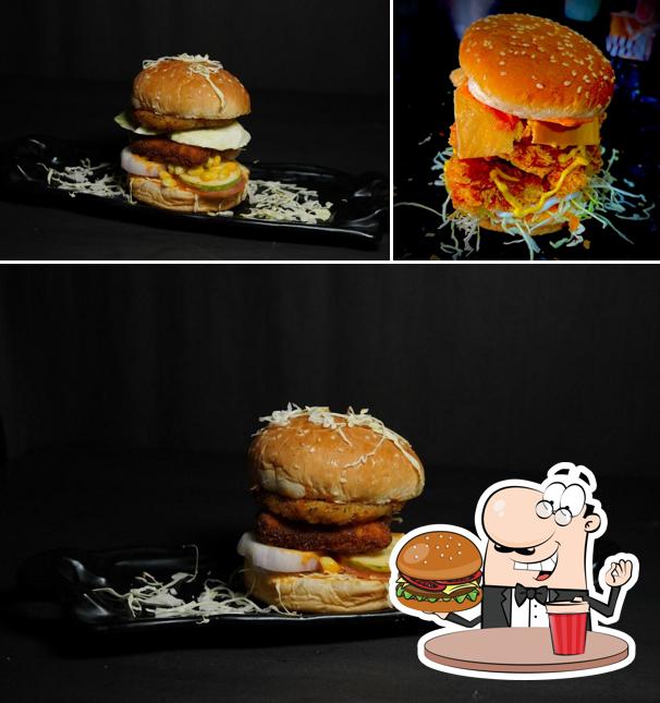 Get a burger at Dominic's Pizza- Restaurant/Best Restraunt/pizza restraunt in Ferozpur