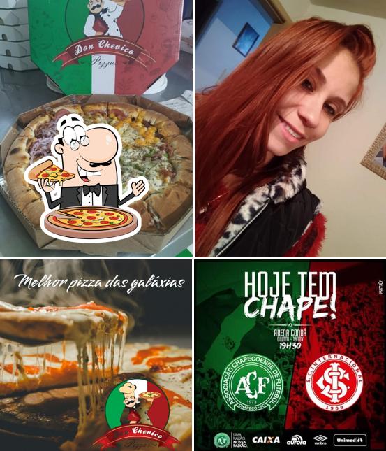 No Pizzaria Don Chevico, você pode pedir pizza