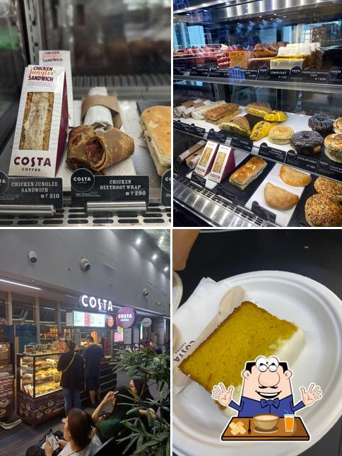 Food at Costa coffee cafe