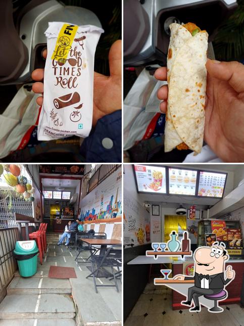 The photo of interior and food at Five Star Chicken Rambaug Kalyan West
